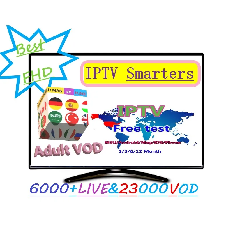 IPTV подписка Live канал 10000+ спортивных взрослых XXX арабский Европейский французский итальянский Польский Английский, испанский 1/3/6/12 месяцев