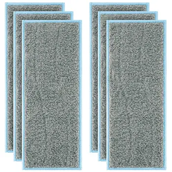 

6 Pack Washable Wet Mopping Pads Replacement Compatible IRobot Braava Jet M6