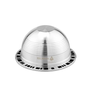 

Reusable Coffee Capsule Cup Filter Set for Nespresso Vertuo Capsule Pod Vertuoline GCA1 and Delonghi ENV150 Coffee Machine