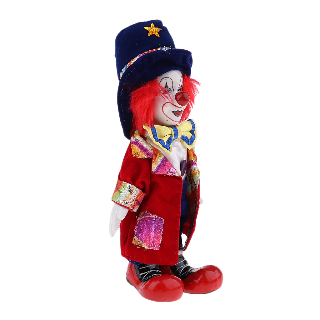 Prettyia 18cm Funny Porcelain Clown Doll Children Toy Home Decoration Gifts Prettyia 18cm Funny Porcelain Clown Doll Children Toy Home Decoration Gifts
