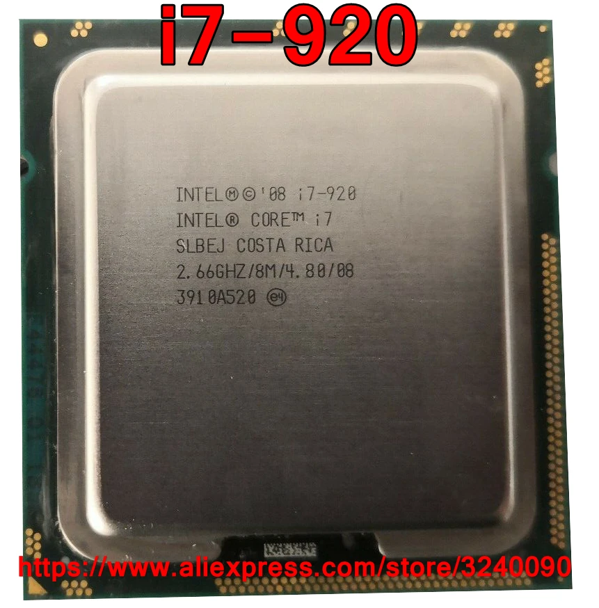 Original Intel Cpu Core I7-920 Processor I7 920 2.66ghz 8m 4-cores ...