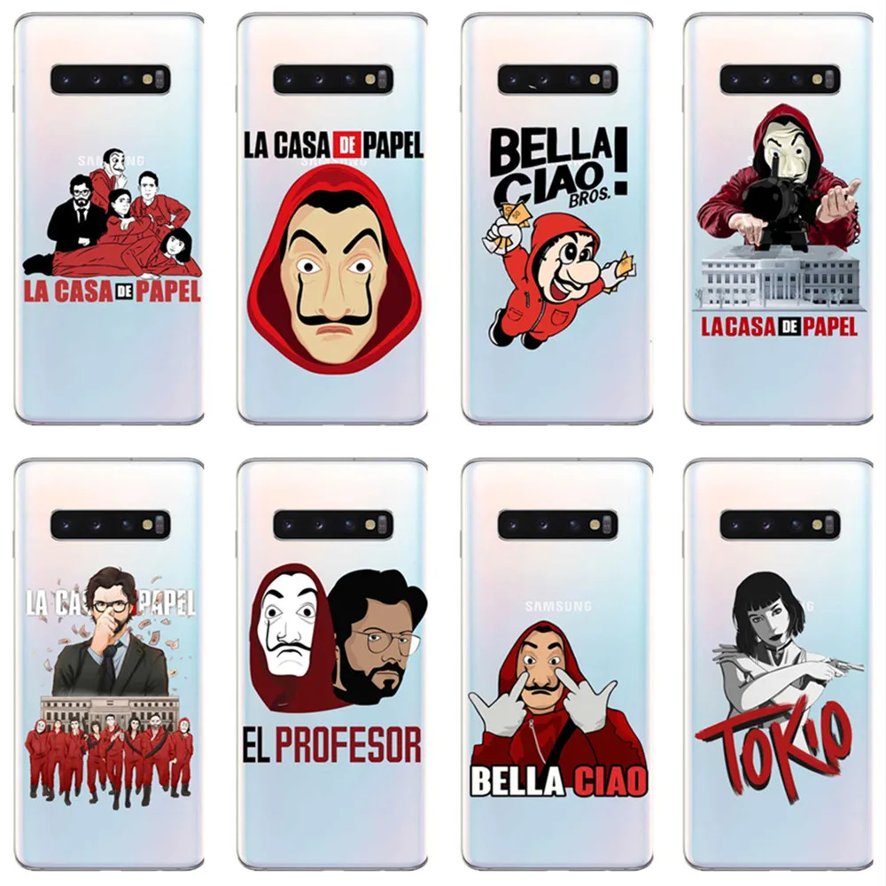 La casa de papel Tokio испанский ТВ мягкий ТПУ чехол для телефона samsung Galaxy M20 M10E S6 S7 S8 S9 S10 Edge