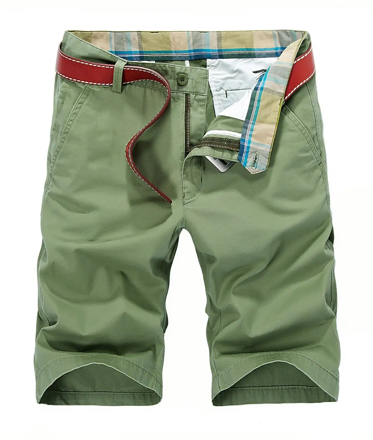 Low Price Men's Casual Shorts Summer New Loose Large Size Fashion Beach Pants Print Shorts Khaki Army Green High Quality Shorts Male