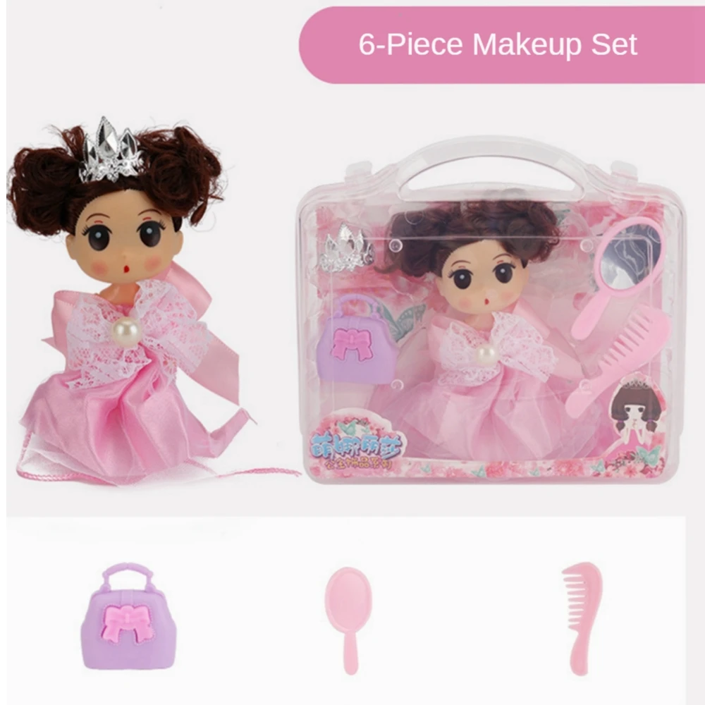 Детские ролевые игры макияж игрушки розовый набор моющаяся Косметика Принцесса