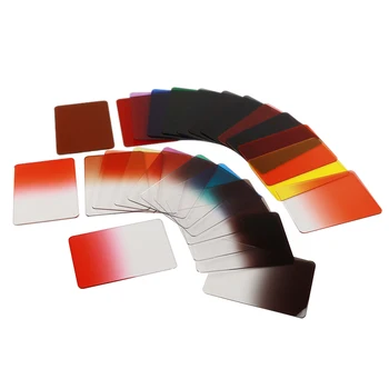 

25Pcs Colorful ND Square Gradient Filter Flash Gel Filter Color Balance Diffuser Lighting Filter For Canon/Nikon/SONY Camera