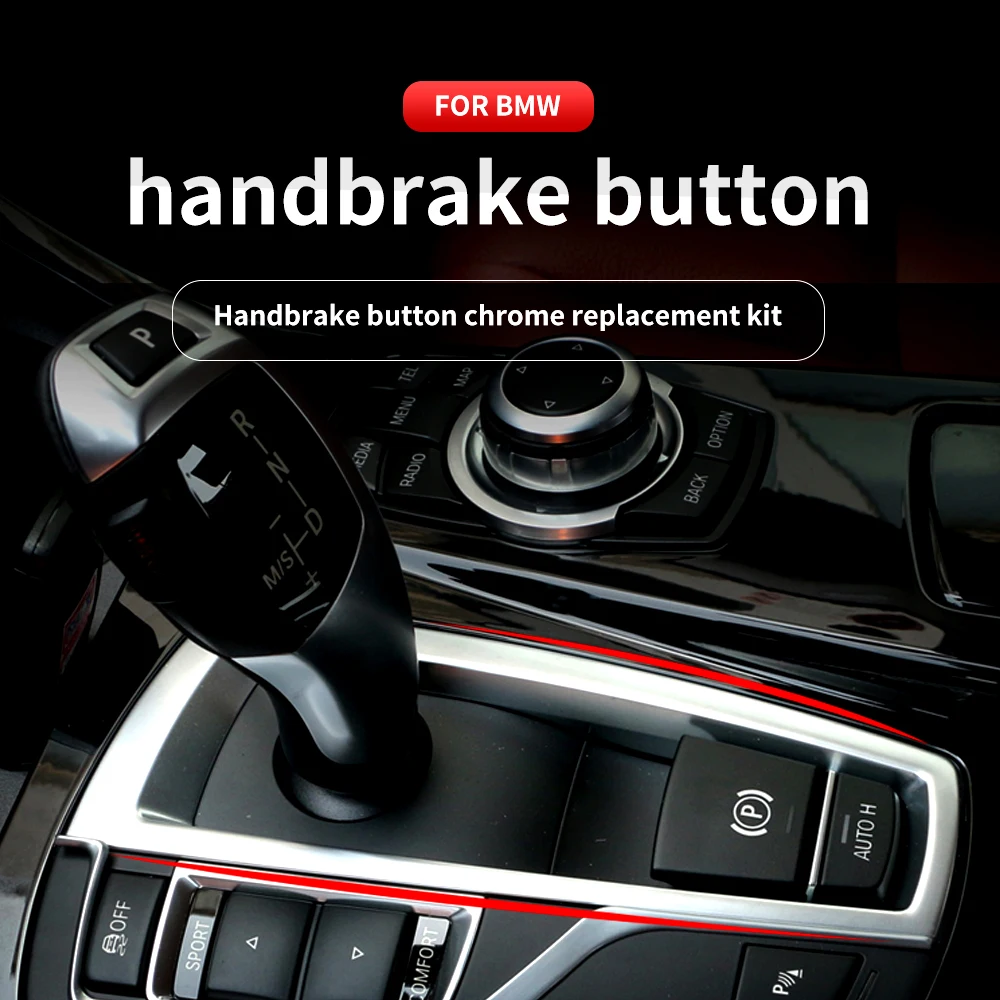

Electronic Brake Button Handbrake Parking Switch LHD for BMW f10 f11 f01 f02 e70 e71 chrome auto P button cover trim replace