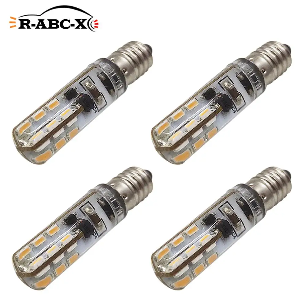 

4 pcs 24smd upgrade E10 flashlight torch replacement bulb car Indicator Instrument bulb white yellow 6V Screw Base free shipping