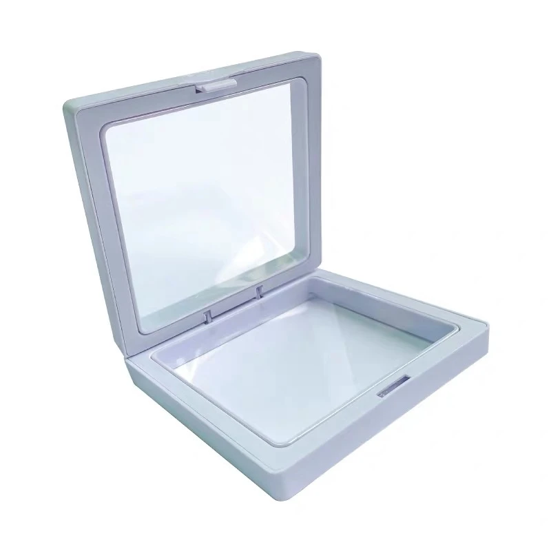 

2020 New Home decoration Jewelry box portable transparent square earrings rings necklaces and bracelets small packaging boxes