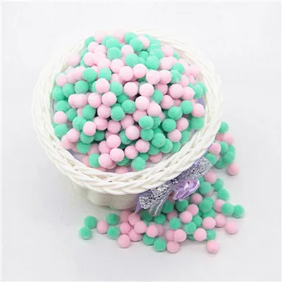 Мини Помпон 8 мм Pom Poms Ponpon многоцветные Pompony ремесла поставки DIY для детской игрушки швейные украшения для дома и свадьбы 20 г - Цвет: 0913 20g