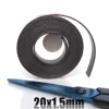 1Meters self Adhesive Flexible Magnetic Strip 10*1 20*1 30*1  1M Rubber Magnet Tape width 10mm 20mm 30mm thickness 1.5mm ► Photo 3/6