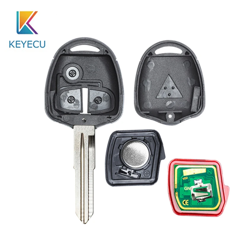 KEYECU для Mitsubishi 3 кнопки дистанционного ключа автомобиля для MITSUBISHI Lancer 2009-2013 FCC ID: G8D-576M-A MIT8 Blade 433 МГц ID46 чип