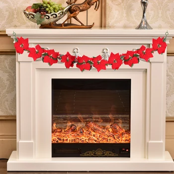 

Artificial Flower Christmas Tree Decoration 2m Led String Light Plastic For Party Garland Banner Hanging Home Decor Supplies