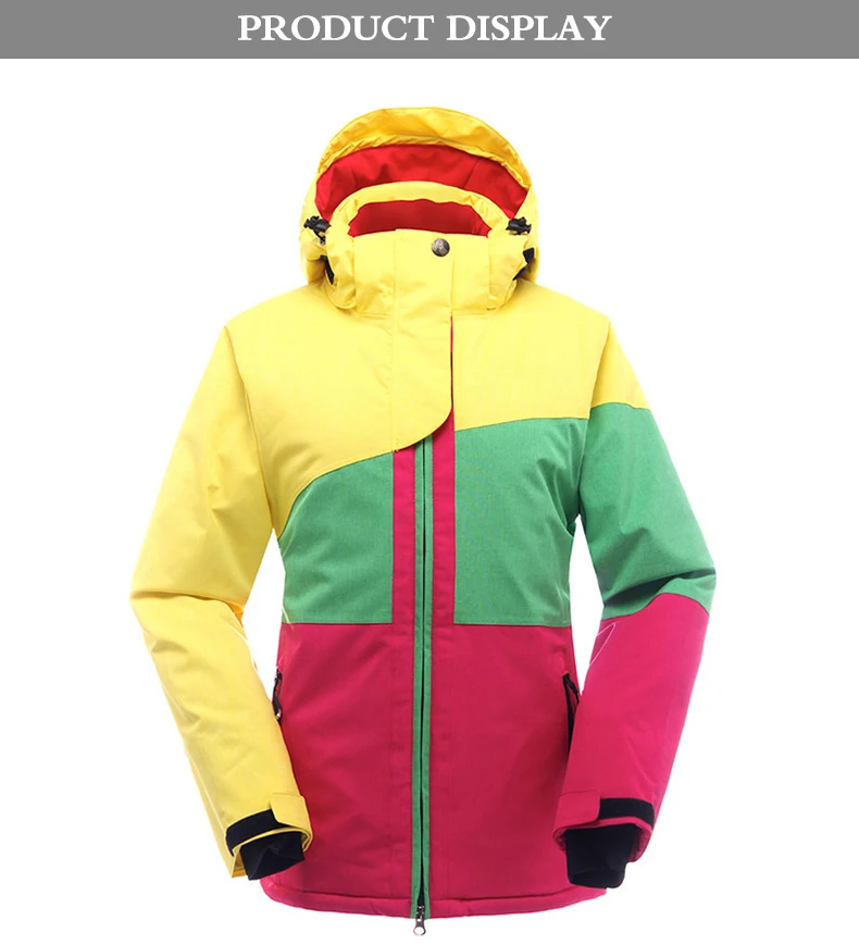 Новинка, лыжные куртки, Женская куртка для сноубординга, женская зимняя спортивная дышащая водонепроницаемая ветрозащитная Лыжная куртка