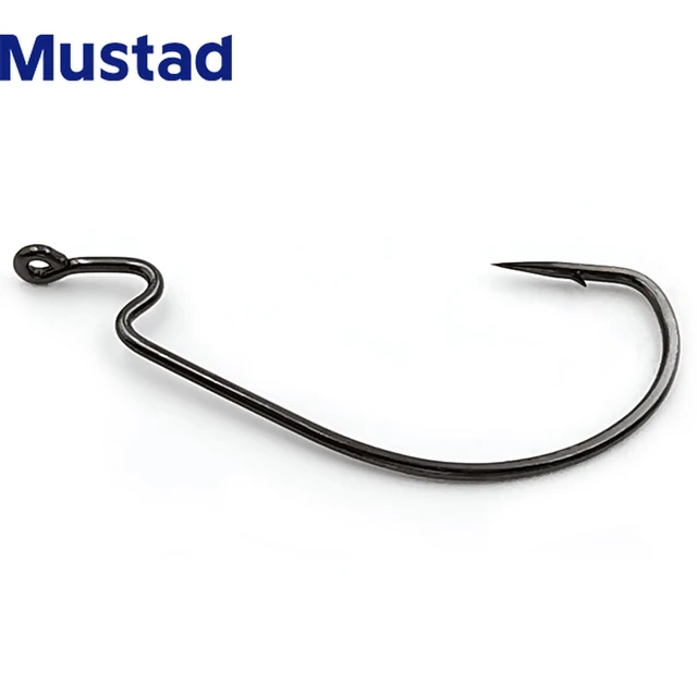 Mustad 38105 Z-Bend Offset Hook jig Head Ringed Eye Fishing Hooks Saltwater  accessories Bass Perch Fishing Tackle for Big Game - AliExpress