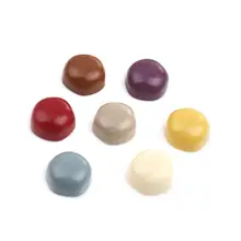 Doreen Box Fashion Handmade Resin Dome Seals Cabochon Round Colorful DIY Making Bracelets Jewelry Findings 15mm Dia., 10 PCs