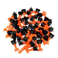 50pcs Plastic Flat Ceramic Leveler Floor Wall Construction Tools Reusable Tile Leveling System Kits MU8669