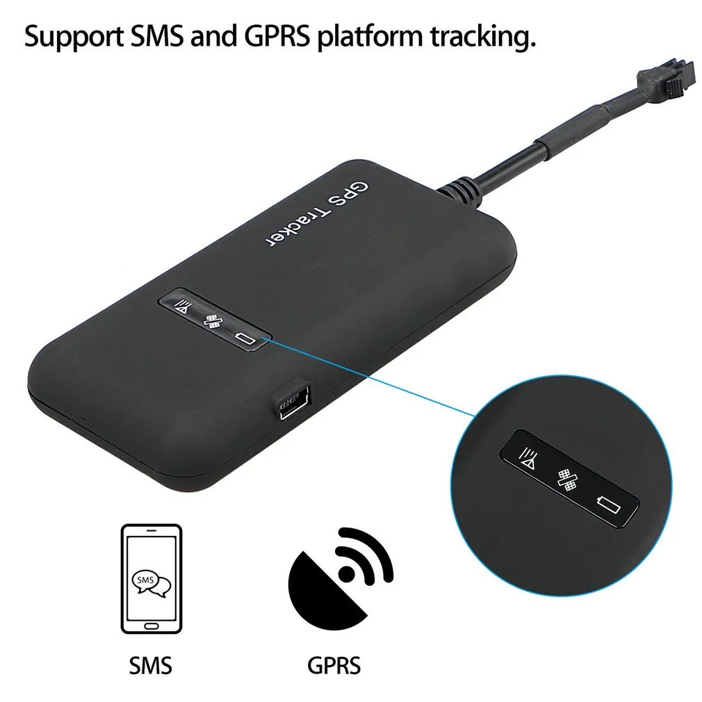Мини в реальном времени gps автомобильный трекер локатор GPRS GSM устройство слежения автомобиль/грузовик/фургон