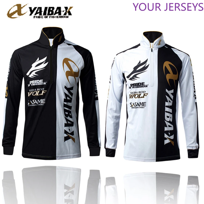 

New Arrival Men Long Sleeve Breathable YAIBA-X Fishing Shirts High Quality Outdoor Sport Quick Dry Clothes
