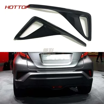 

For Toyota C-HR CHR 2017 2018 Car Chrome Styling ABS Black Rear Fog Light Covers Stickers Exterior Decoration Auto Accessories