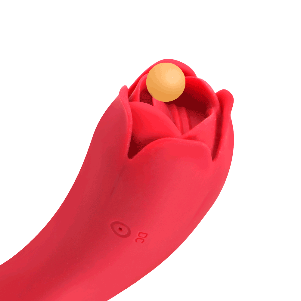 Vibrateur rose succion clitoridienne et stimulation linguale_voghion.com