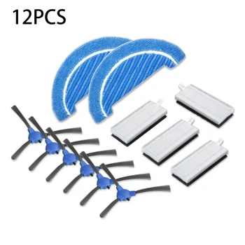 

12-piece Suit For Conga 1090 Robot Vacuum Cleaner Filter Replacement Accessories For Home Cleaning Attachment