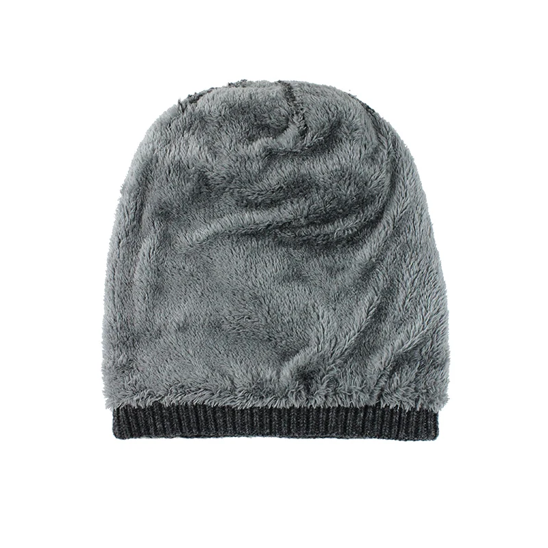 [FLB] зимняя шапка, шарф, набор, мужские шапочки, шапки для мужчин, пушистые Толстые Мужские Зимние шапки Skullies Bonnet Homme F18084