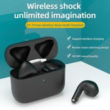 Fones de ouvido sem fio com microfone 9d estéreo android ios universal tws bluethooth 5.0 versão reconhecimento ouvido automático