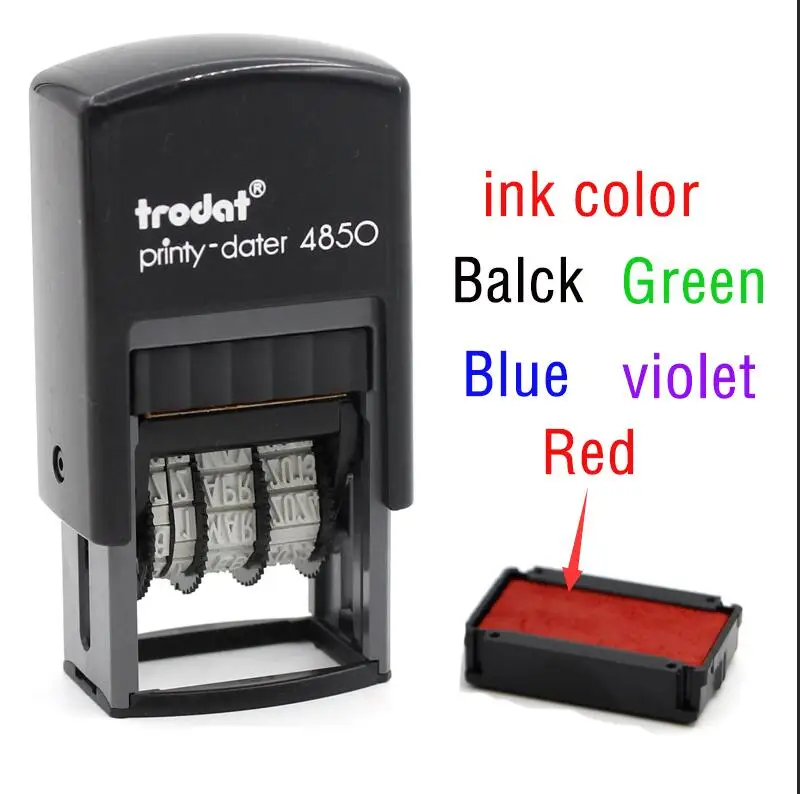 Date Stamp Teacher Signature Seal Your Text Your Name