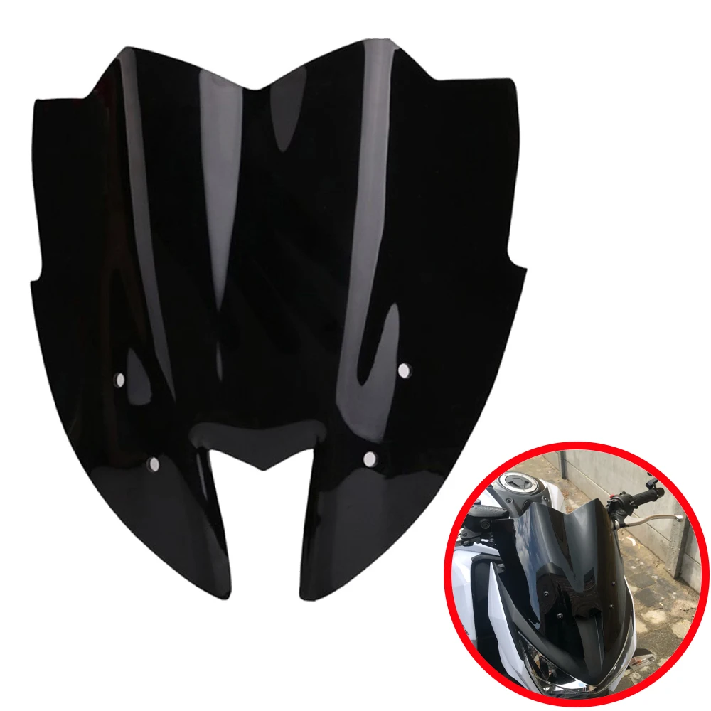 Motorcycle Windshield WindScreen Viser Visor Front Windshield Fits For kawasaki Z800 ZR800