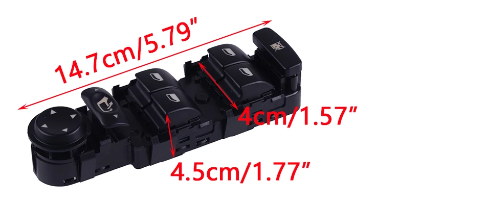 CITALL подходит для Citroen C4 2004- 2010 автомобиль черный пластик передняя левая сторона Электрический главный переключатель окна панель 6554.HA