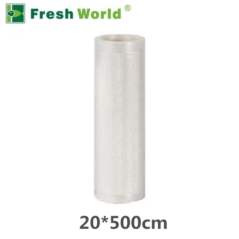 20x500cm-1 roll Вакуумная пищевая упаковочная сумка для хранения в рулонах для кухонной упаковки, упаковочная машина для сохранения свежести, 12, 15, 20, 25, 28, 30, 35*500 см, BPA бесплатно - Цвет: 20x500cm-1 roll