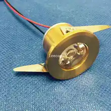 20 шт./лот Светодиодный точечный мини-светильник лампа для шкафа Dc12v 3 Вт Высокая мощность Led белый теплый белый Внутреннее освещение