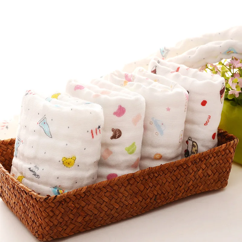 25*45cm gauze cotton baby handkerchief square towel muslin cotton infant face towel wipe cloth Appease Towel