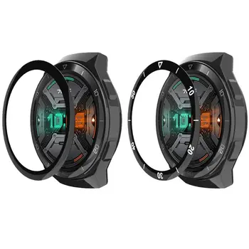 

3PCS 3D Curved Edge Protective Film Cover Full Screen Protector Case with Scale for Hua-wei WatchGT 2e