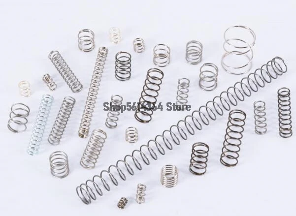 

Пружины компрессионные из нержавеющей стали толщиной 0,6 мм, серебристого цвета, 10 шт.