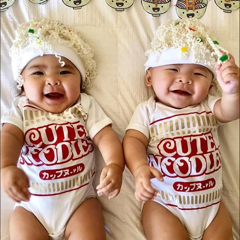 Cute White Baby Bodysuit Onesie for Newborns