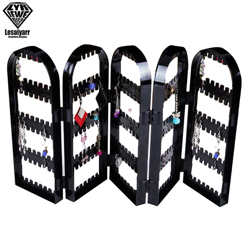 2/3/4 Fans Panels Screen Folding Clear Earrings Studs Display Rack Necklace Jewelry Shelf Stand Holder Organizer Storage Box
									2/3/4 Fans Panels Screen Folding Clear Earrings Studs Display Rack Necklace Jewelry Shelf Stand Holder Organizer Storage Box 