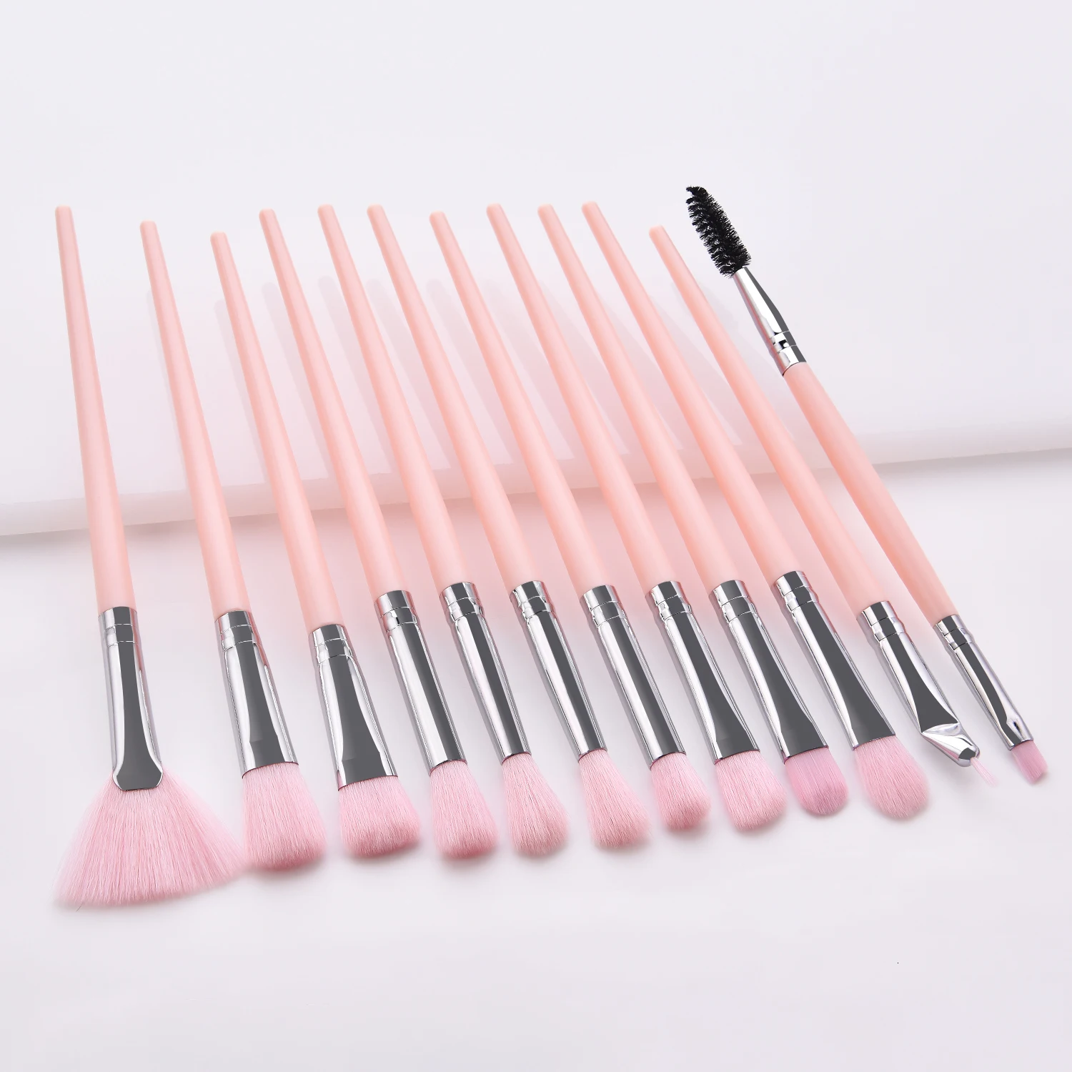 3-12pcs Makeup Brushes Set Professional Make Up Brushes Set Eye Shadow Blending Eyeliner Eyelash Eyebrow Brush For Makeup Tool