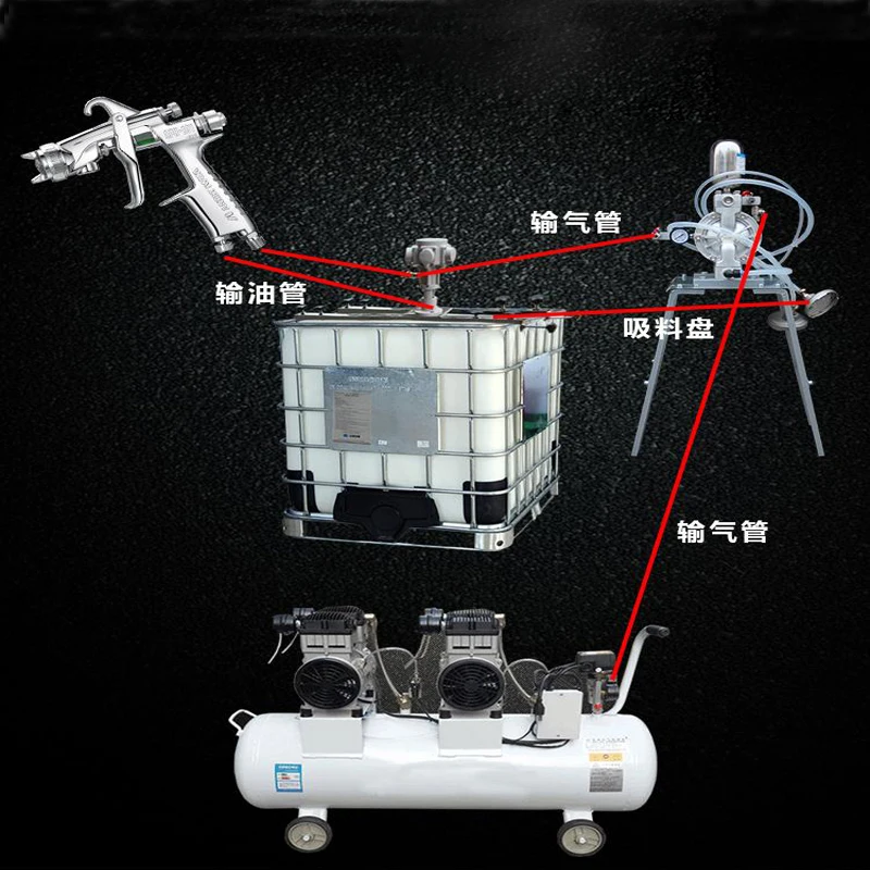 IBC tank agitator 1HP power industrial agitator paint glue mixer 1000L capacity tank agitator horizontal claming mix machine
