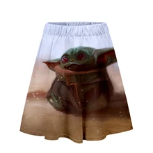 Мандалорская юбка Harajuku Повседневная Харадзюку детская юбка йода Сексуальная женская повседневная Мандалорская Милая юбка йода уличная одежда