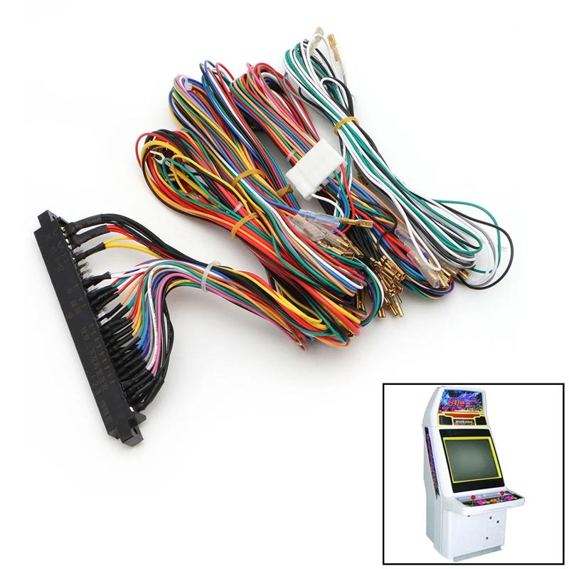 Аркадная доска Jamma машина жгут проводов 60 в 1 жгут аркадные части DIY Kit