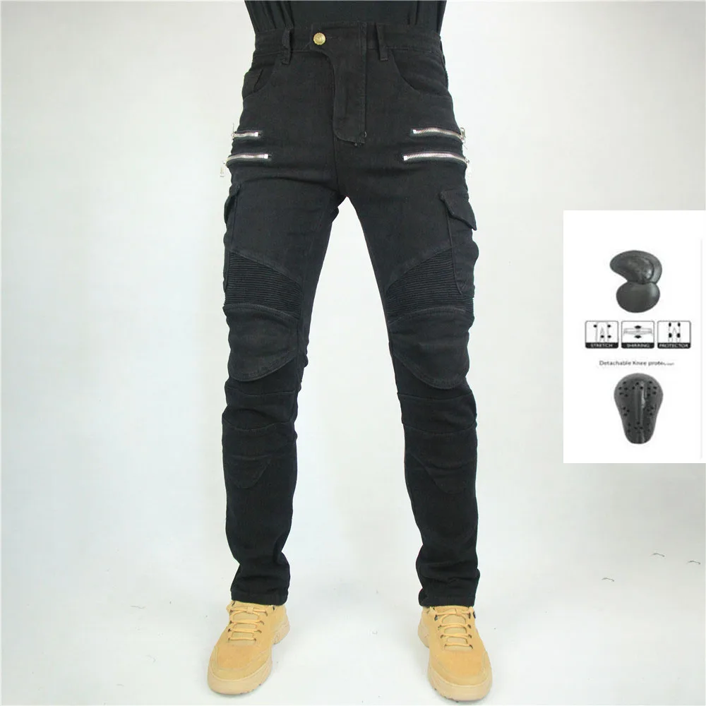 Motorcycle Pants Moto Men's Motocross Casual Riding Motorbike Touring Motocycle Street Jeans Trousers Protective Gear