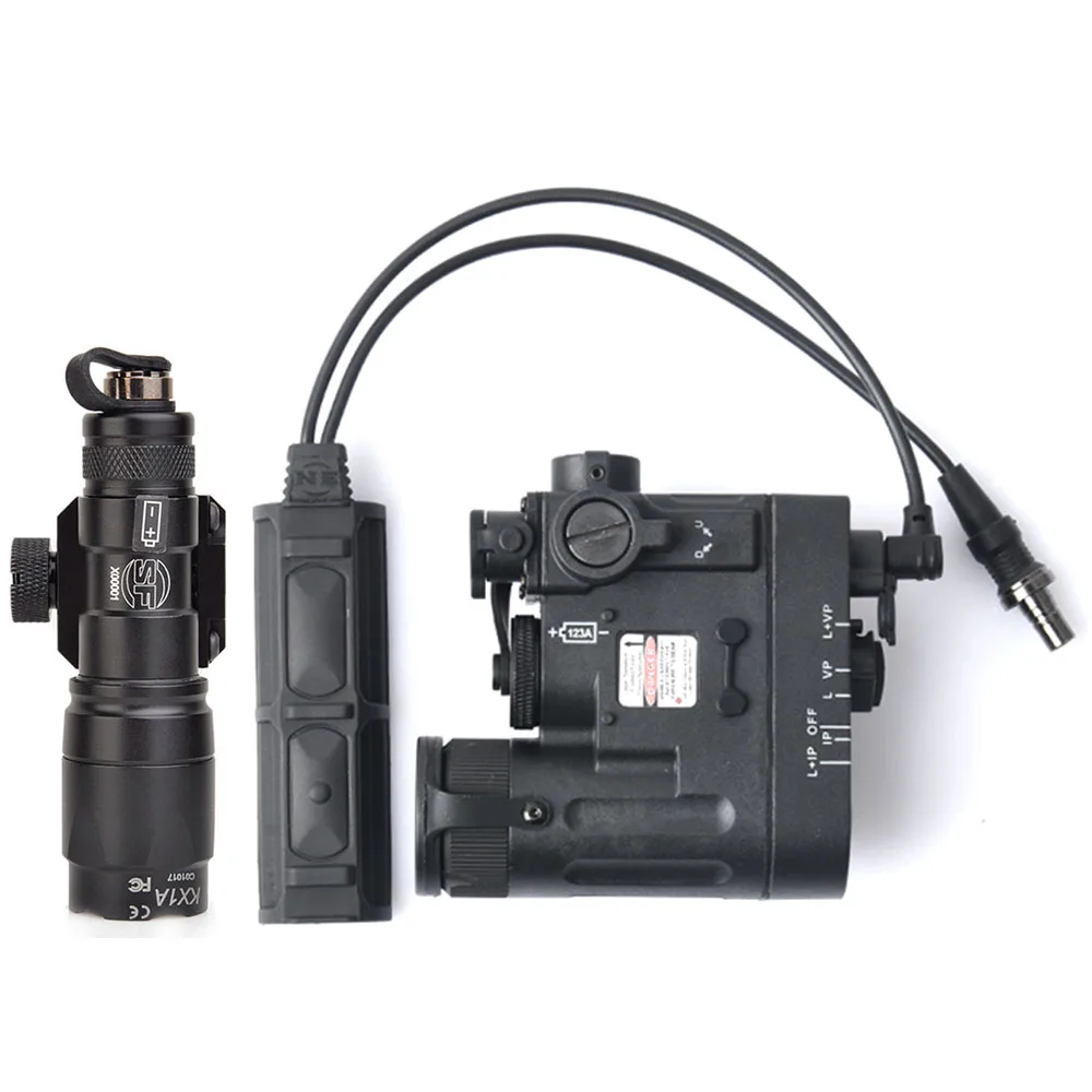 WADSN страйкбол Surfire M300 Scoutlight DBAL-MKII зеленый ИК лазерный лазер тактический пистолет фонарик для оружия с двойным переключателем управления