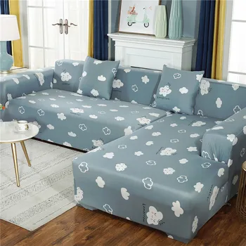 

New Printing Hot Armchair Cover Geometric Cover For Corner Sofa Elasticity Sofa Chaise Cover Lounge