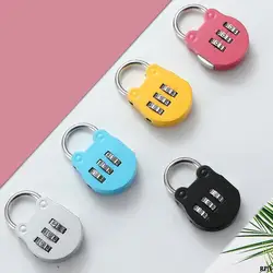 Verrou à mot de passe de dessin animé, petit cadenas Anti vol mécanique pour compartiment à bagages, sac à agenda, Mini serrure 