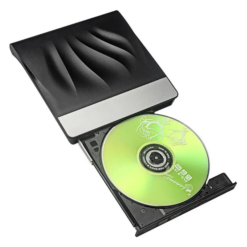 Внешний DVD Оптический привод USB 3,0+ Тип C двухпортовый мобильный VCD CD плеер Внешний Оптический привод для ноутбука ПК Apple компьютер
