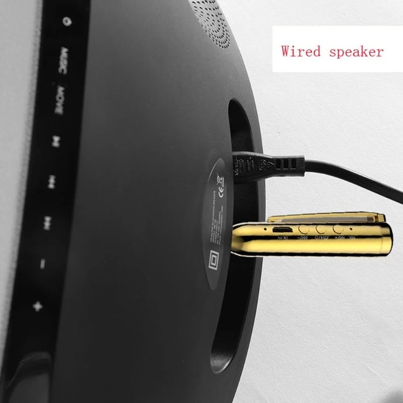 Беспроводной Bluetooth 4,2 аудио приемник 3,5 мм AUX разъем для автомобиля Комплект Динамик Наушники D08A