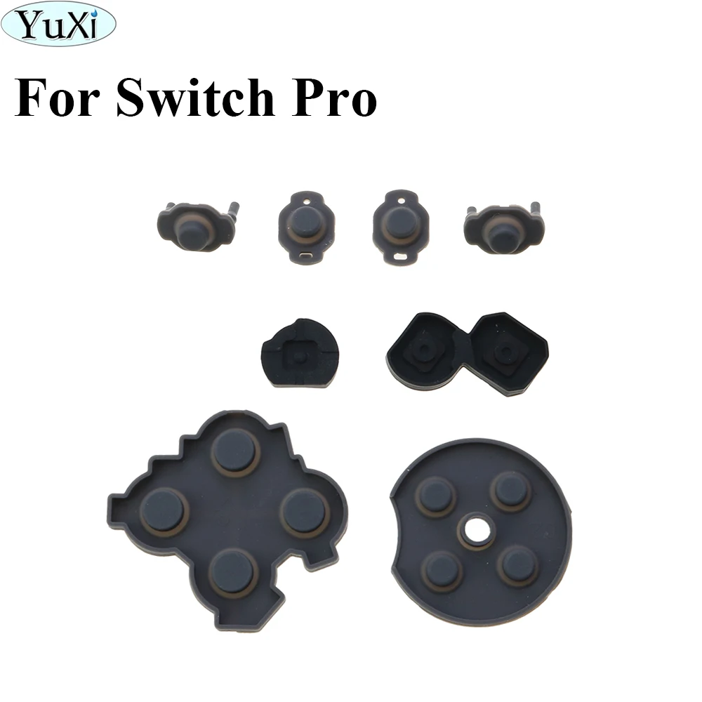 

YuXi 1Set ABXY Cross Button Conductive Rubber Pad For NS Pro Controller For Nintend Switch Pro Controller Silicon Button