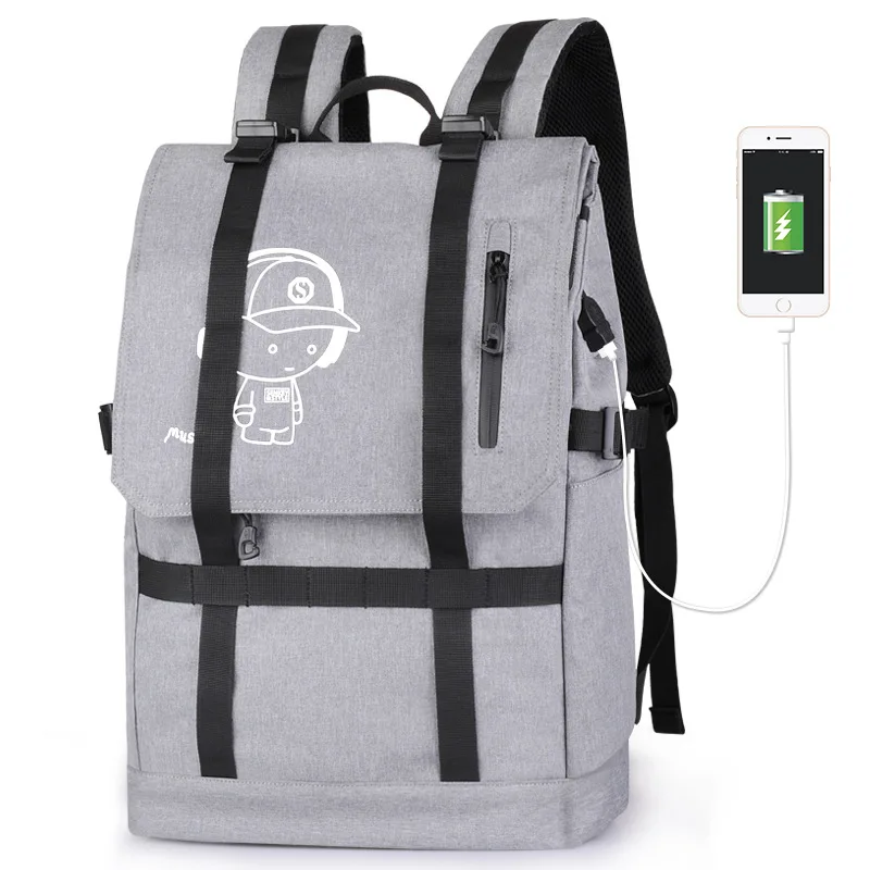

Cross Border New Style Simple STUDENT'S Backpack Oxford Cloth Bag Large Capacity Outdoor Travel Backpack a Generation of Fat