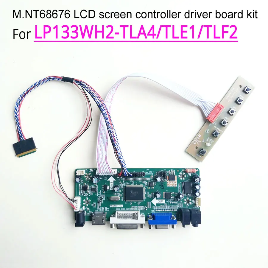 VGA DVI Audio Lcd Driver Controller Board For LP140WH2-TLA1 LP133WH2-TLA2